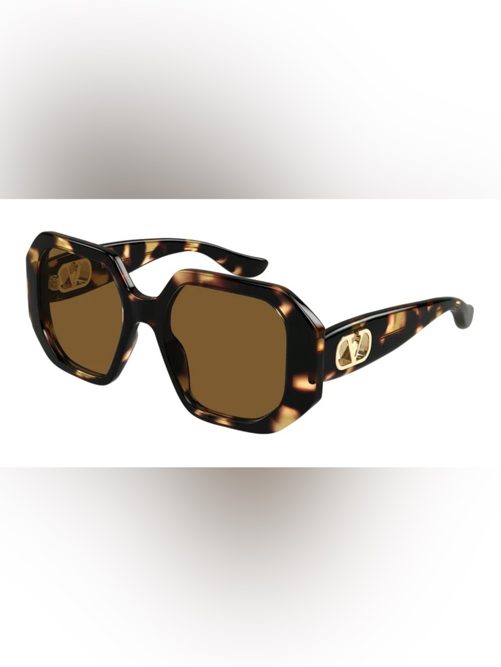 BRAND NEW VALENTINO VG0003SA 002 Havana Polished Sunglasses 55-17-145